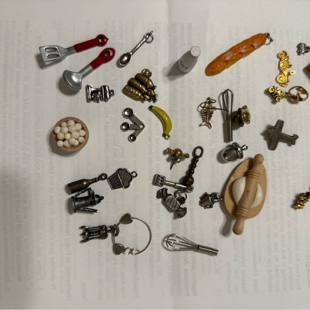 Miniature Kitchen Utensil Charms Set